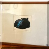A65. “Inky” Rowland Lyon woodcut.